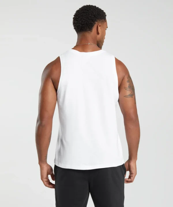 Fashion Gymshark Crest Tank White