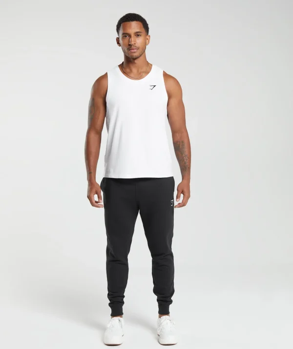 Fashion Gymshark Crest Tank White