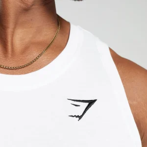 Fashion Gymshark Crest Tank White