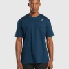 Discount Gymshark Crest T-Shirt Navy