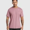 New Gymshark Crest T-Shirt CalmPink