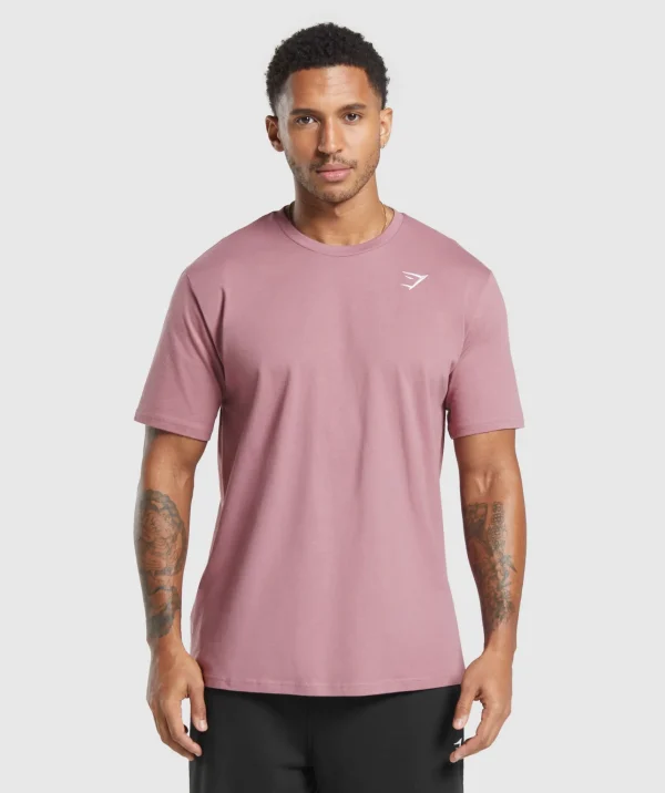 New Gymshark Crest T-Shirt CalmPink