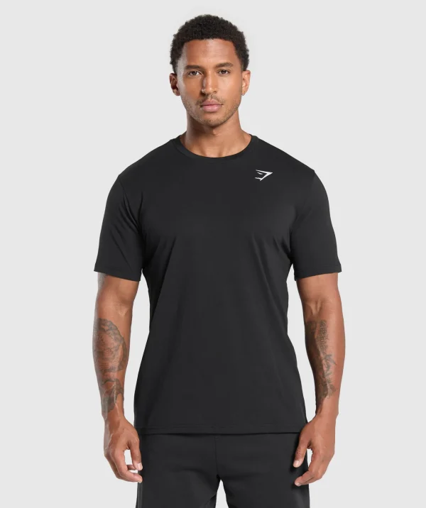 Clearance Gymshark Crest T-Shirt Black