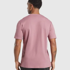 New Gymshark Crest T-Shirt CalmPink