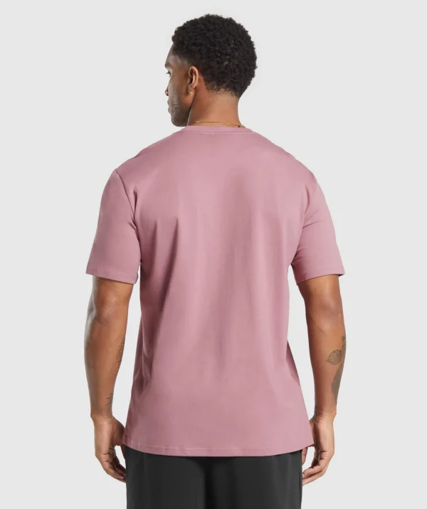 New Gymshark Crest T-Shirt CalmPink