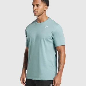 Fashion Gymshark Crest T-Shirt RestBlue