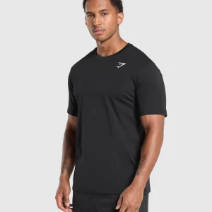 Clearance Gymshark Crest T-Shirt Black