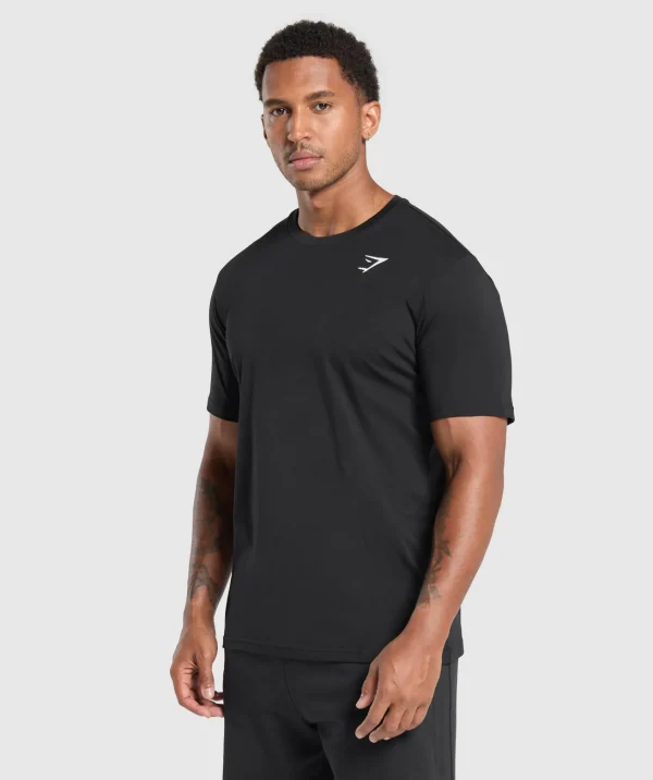 Clearance Gymshark Crest T-Shirt Black