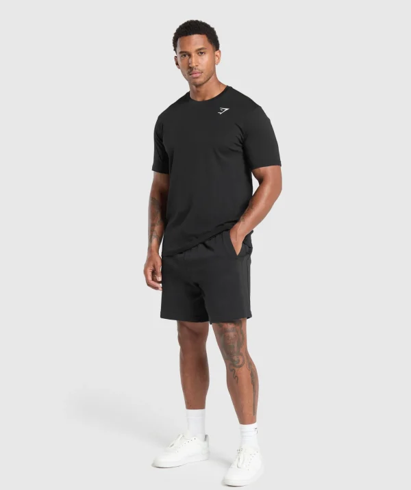 Clearance Gymshark Crest T-Shirt Black