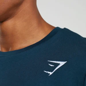 Discount Gymshark Crest T-Shirt Navy