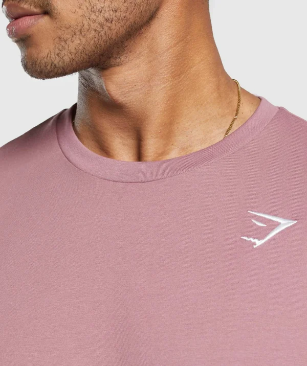 New Gymshark Crest T-Shirt CalmPink