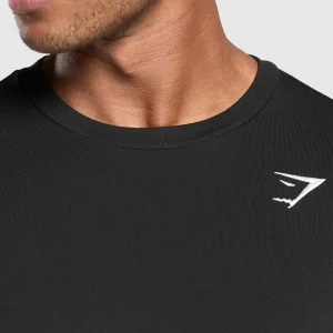 Clearance Gymshark Crest T-Shirt Black