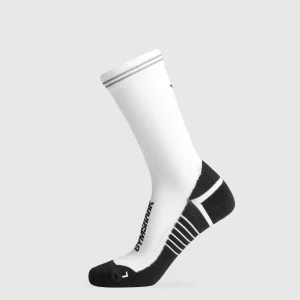 Discount Gymshark Crew Running Socks White/Black