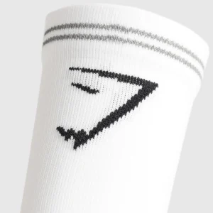 Best Gymshark Crew Running Socks White