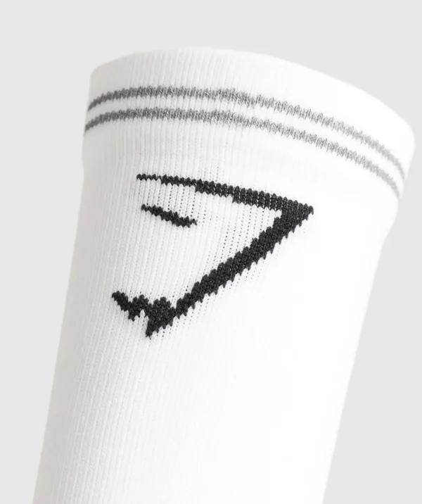 Best Gymshark Crew Running Socks White