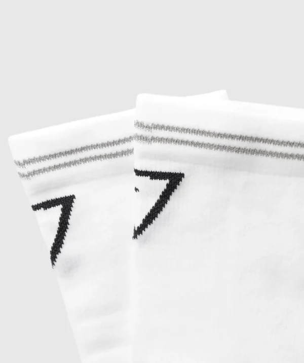 Best Gymshark Crew Running Socks White