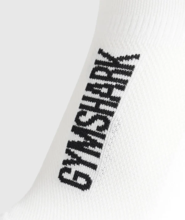 Best Gymshark Crew Running Socks White