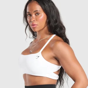 Hot Gymshark Cross Back Bra White