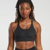 Sale Gymshark Cross Back Sports Bra Black