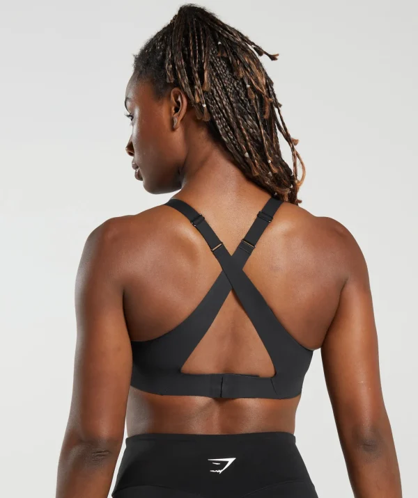 Sale Gymshark Cross Back Sports Bra Black