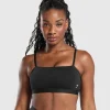 Hot Gymshark Cut Out Bandeau Black