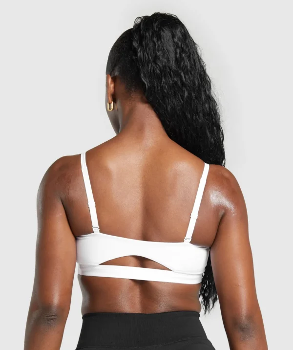 New Gymshark Cut Out Bandeau White