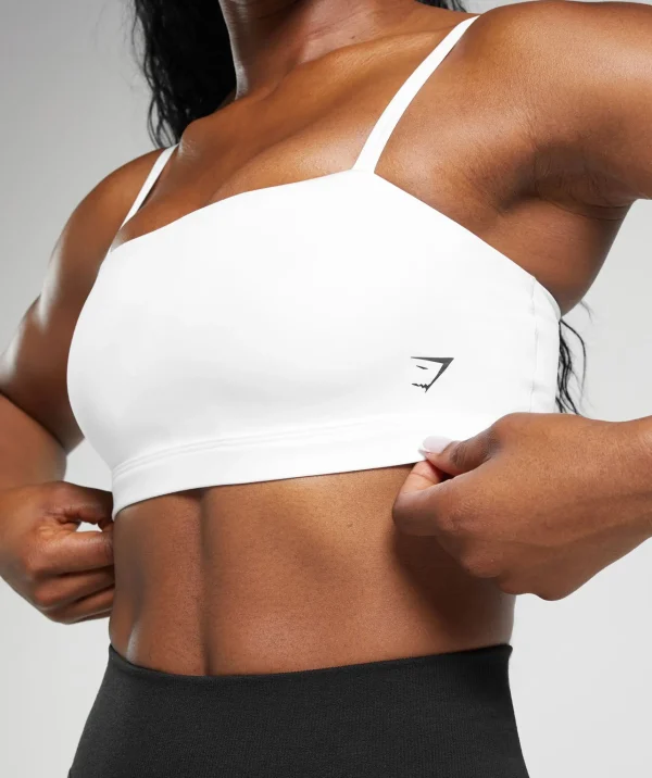 New Gymshark Cut Out Bandeau White