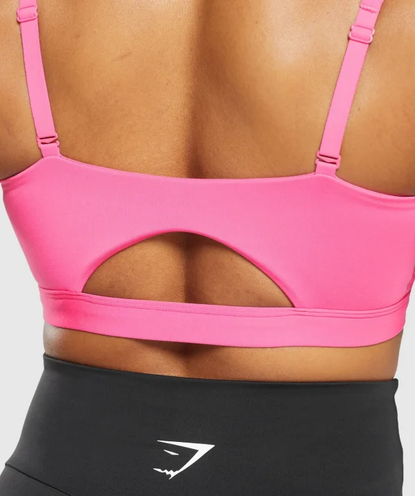 Discount Gymshark Cut Out Bandeau PhysicalPink