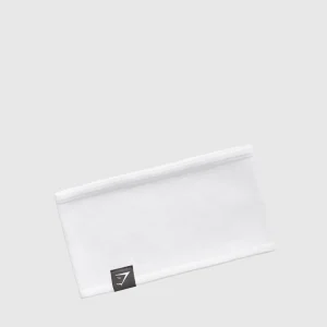 Hot Gymshark Diffuse Single Layer Sweat Headband White