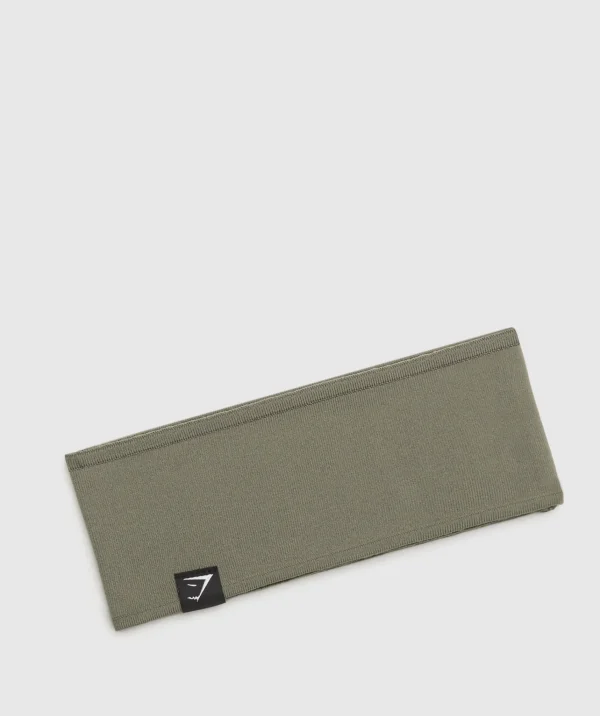 Clearance Gymshark Diffuse Single Layer Sweat Headband BaseGreen