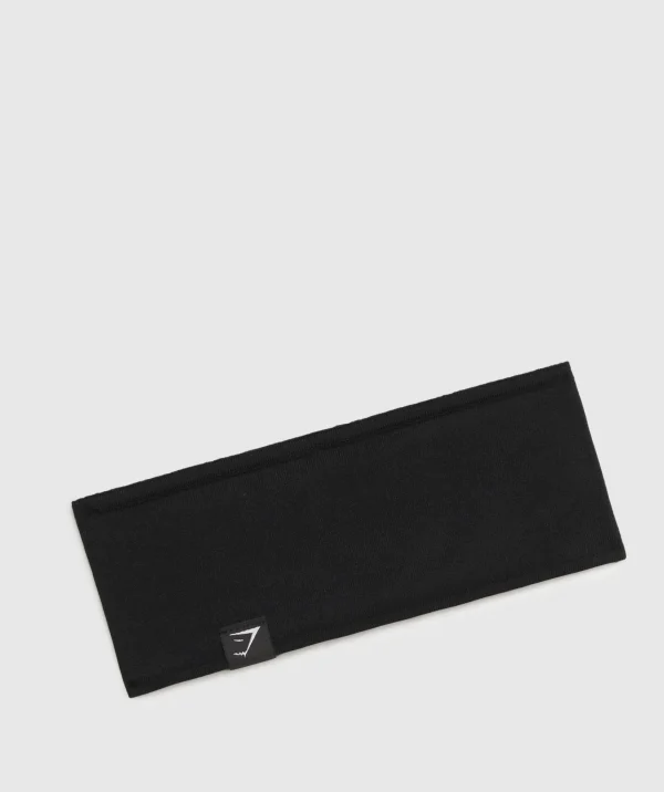 Sale Gymshark Diffuse Single Layer Sweat Headband Black