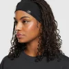 Outlet Gymshark Diffuse Sweat Headband Black