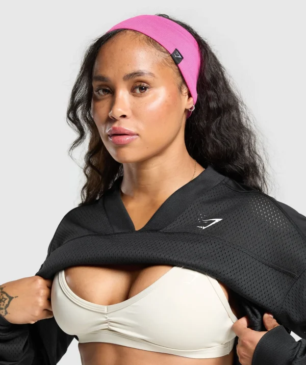 Fashion Gymshark Diffuse Sweat Headband FetchPink