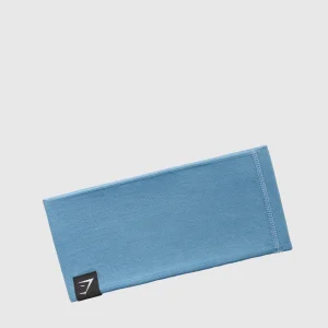 Hot Gymshark Diffuse Sweat Headband ClassicBlue