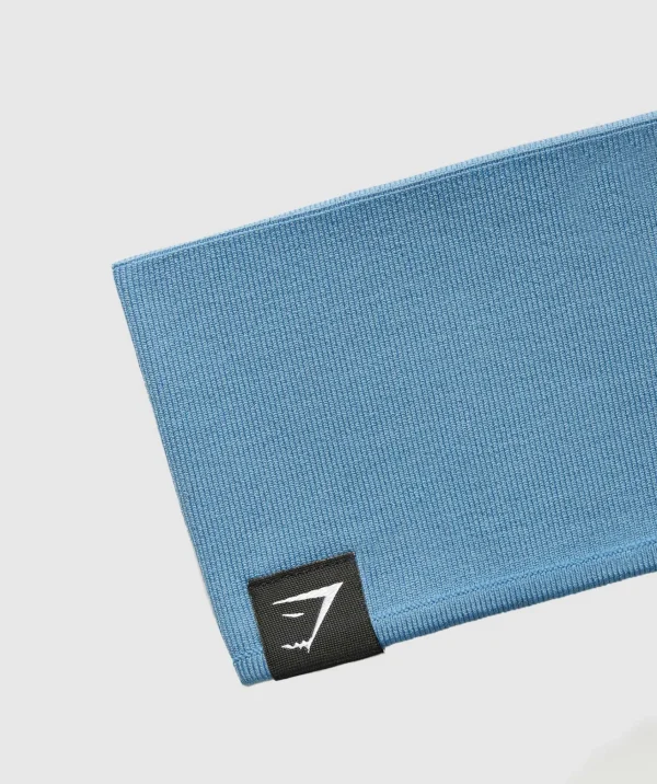 Hot Gymshark Diffuse Sweat Headband ClassicBlue