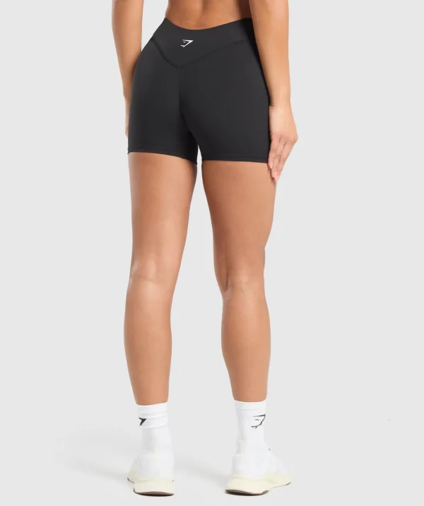 Discount Gymshark Dipped Waistband Shorts Black