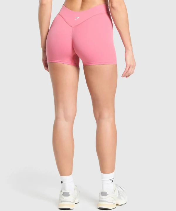 Sale Gymshark Dipped Waistband Shorts SunsetPink