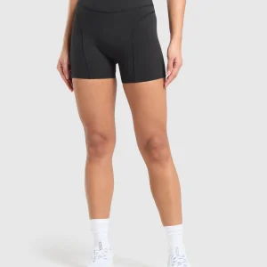 Discount Gymshark Dipped Waistband Shorts Black