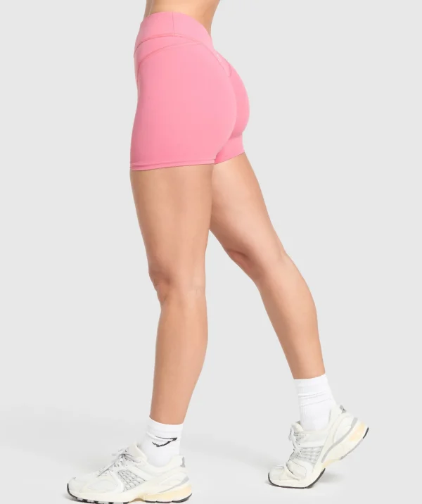 Sale Gymshark Dipped Waistband Shorts SunsetPink