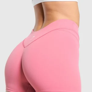 Sale Gymshark Dipped Waistband Shorts SunsetPink