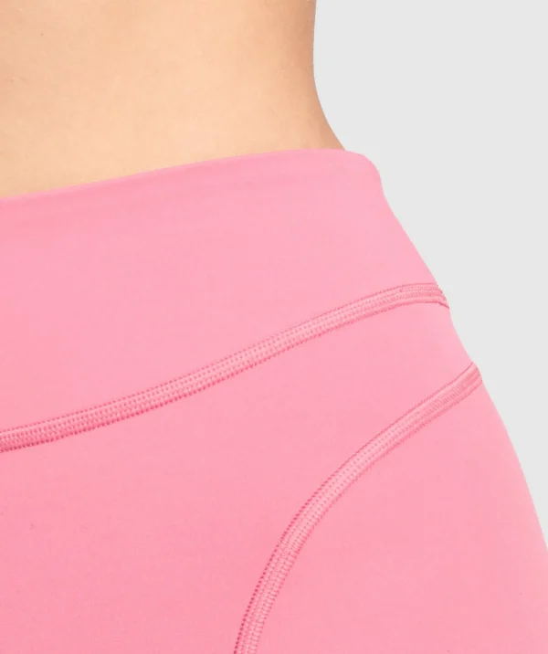 Sale Gymshark Dipped Waistband Shorts SunsetPink