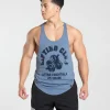 Discount Gymshark Dumbbells Stringer FadedBlue