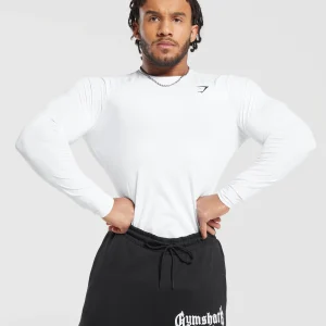 Online Gymshark Element Baselayer Long Sleeve T-Shirt White