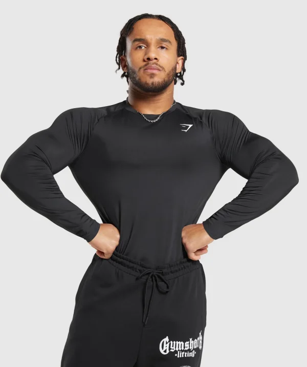 Sale Gymshark Element Baselayer Long Sleeve T-Shirt Black