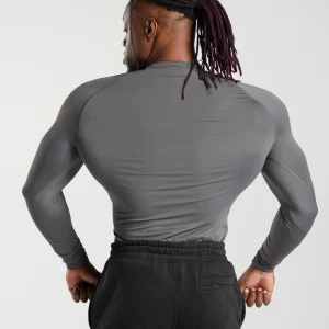 Best Gymshark Element Baselayer Long Sleeve T-Shirt SilhouetteGrey