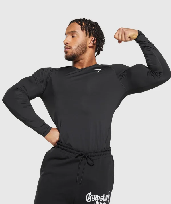 Sale Gymshark Element Baselayer Long Sleeve T-Shirt Black