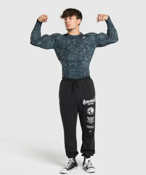 Discount Gymshark Element Baselayer Long Sleeve T-Shirt TitaniumBlue