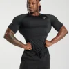 Fashion Gymshark Element Baselayer T-Shirt Black