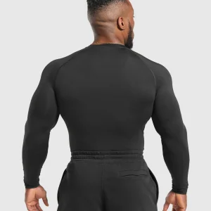 Clearance Gymshark Element Long Sleeve T-Shirt Black