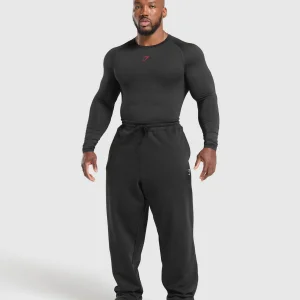 Clearance Gymshark Element Long Sleeve T-Shirt Black